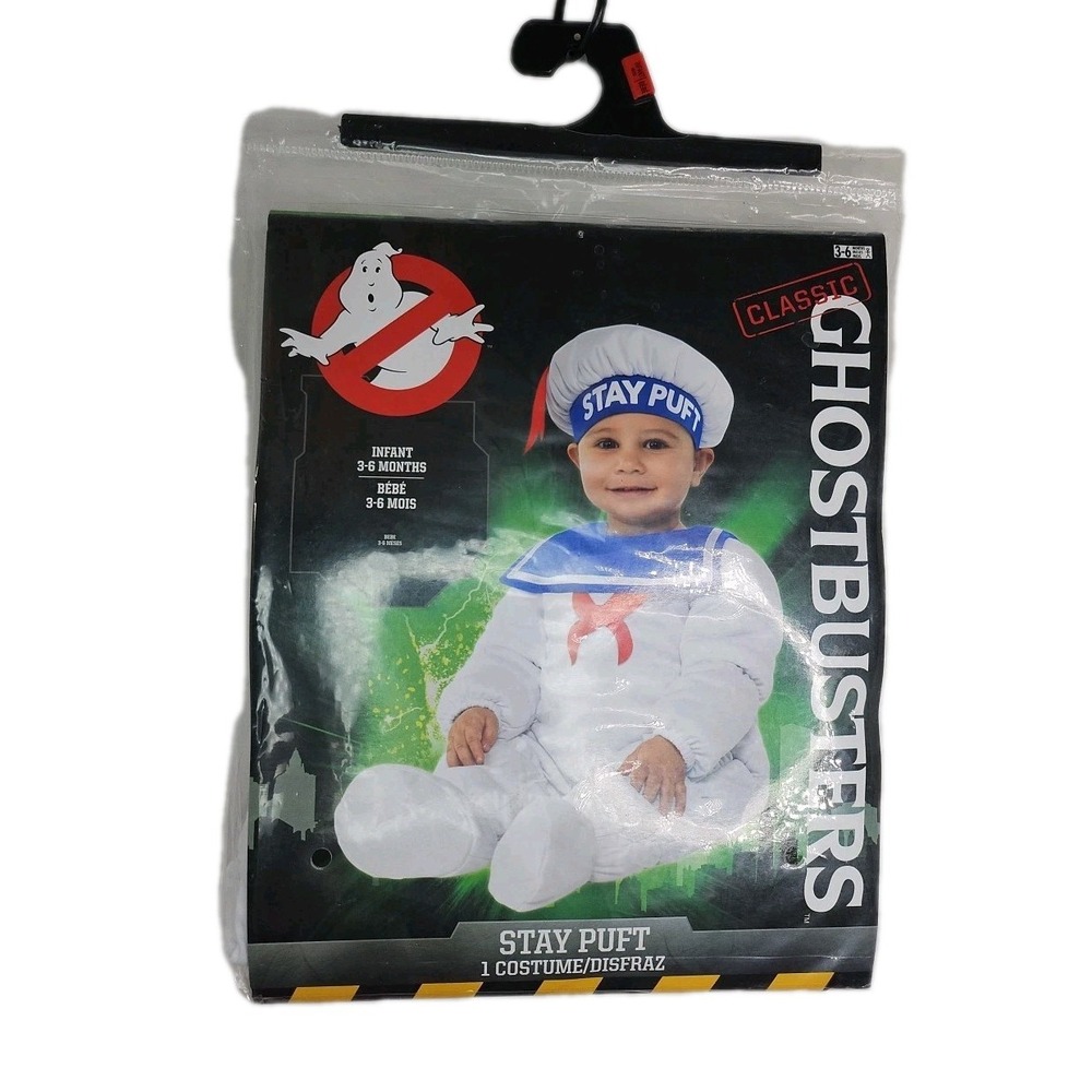 Ghostbusters Stay Puft Marshmallow Halloween Baby‎ Costume 3-6 Months brand new
